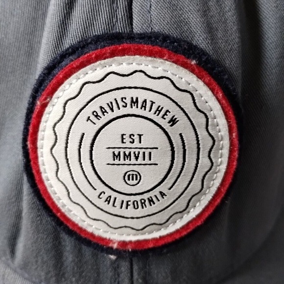Travis Mathew California Hat Trucker Cap Snapback Blue White Patch Adjustable - Picture 4 of 12